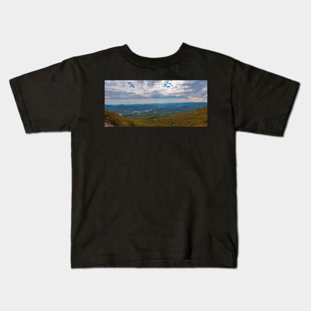 Fall at Black Rock Mountain Kids T-Shirt by Ckauzmann